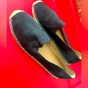 Women’s black slip on shoes, never worn, size 9
